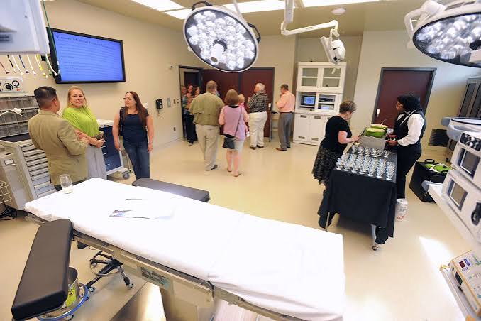 Andrew Hillman. Open house in a surgical suite at Victory Medical Center Beaumont