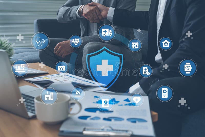 Business Partners in Healthcare - collaboration handshake