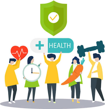 U.S. Health Group community wellness team illustration